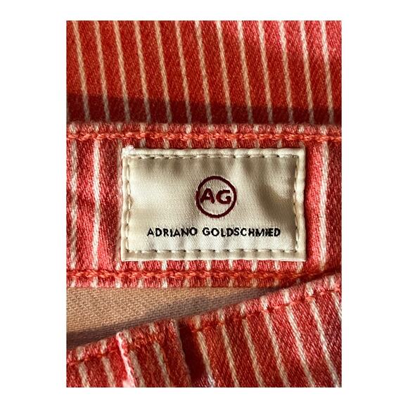 AG Adriano Goldschmied jeans Jodi Pinstripe high waist slim crop flare size 26 - Picture 5 of 9